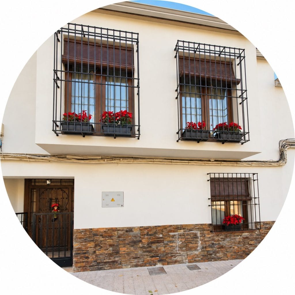 Ventanas en fachada tradicional